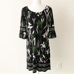 Ann Taylor LOFT | Printed Bell Sleeve Shift Dress